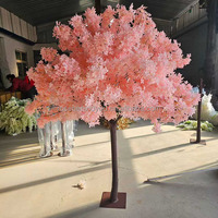 Arbre artificiel de cerisier blanc de 3, 4 et 5 pieds, faux arbre à fleurs de cerisier blanc tombant, petit arbre artificiel pour l'intérieur