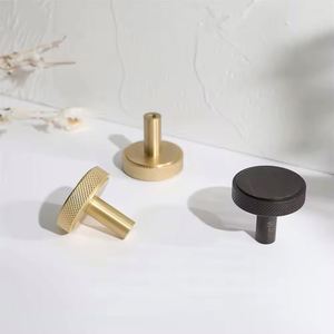 Tiradores y pomos redondos de aluminio modernos, económicos y ecológicos, dorados, para muebles de cocina, dormitorio y baño. - Product Image 1