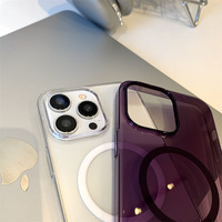 Coque de téléphone magnétique ultra-fine transparente en PC rigide compatible avec iPhone 17 Pro Max 17 13