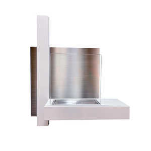 Bioethanol <b>fireplace</b> bio <b>fireplace</b> <b>wall</b> VIENNA White L65 x H75 x D23 - Product Image 1