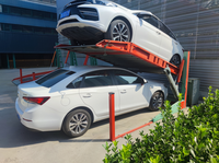DAYANG PJS Élévateur de stationnement manuel complet pour berlines et SUV, design large vert, capacité de charge 2000 kg, équipement de rangement