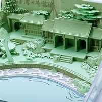 Bloc-notes en forme de cube avec des monuments emblématiques de villes célèbres, calendrier 3D, bloc-notes mémo, souvenir personnalisé, fait main, gravé au laser, cadeau classique