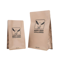 Bolsas de Café Ecológicas con Logotipo Personalizado, Aptas para Alimentos, Reciclables, Resistentes a la Humedad y al Olor, con Base Cuadrada, para Chicle y Gelatina