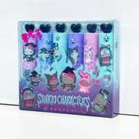 Ensemble de 6 surligneurs Dark Cat Dark Series, marqueurs pastel doux pour les notes de cours, la planification, le journalisation, les fournitures scolaires esthétiques