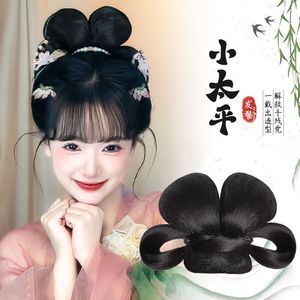 Peluca Hanfu para mujer, moño de una pieza, accesorio para el cabello estilo dinastía Tang, para disfraz antiguo - Product Image 1