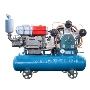 Çin ünlü marka Kaishan dizel hava kompresörü çift pistonlu hava kompresörü madencilik için