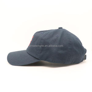 High Quality 100% Cotton Oxford 6 Panel <b>Dad</b> Hat Pre Curved with Dot Pattern and Custom Embroidery Logo Unisex - Product Image 3