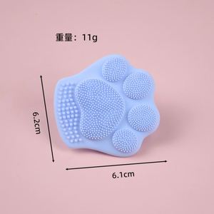 Nuevo cepillo de silicona para lavar la cara con forma de garra de gato, cepillo de pelo suave para limpieza facial profunda, masaje de poros, cepillo de silicona portátil para lavar la cara - Product Image 2
