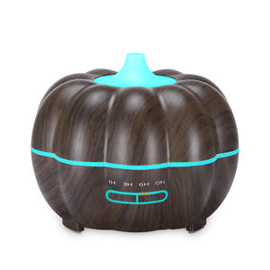 Diffuseur d'arômes en bois de citrouille 300 ml avec humidificateur et lumière LED pour usage domestique - Product Image 5