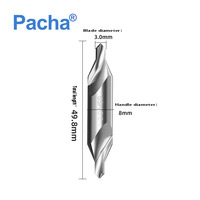 Outils de fraisage Pacha en acier rapide à queue droite, forets de centrage, vente en gros d'usine