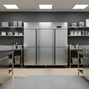 Réfrigérateur commercial et domestique à 6 portes en acier inoxydable, à économie d'énergie, prix d'usine, pour hôtel, restaurant, cuisine - Product Image 3