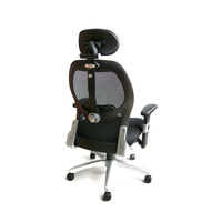 Chaise de bureau moderne de direction en gros, confortable, avec dossier haut en plastique, cadre en aluminium chromé, réglable