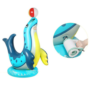 Inflatable Sea Lion Water Spray Toy For Kids Outdoor Play With Ball And Water Jet Feature - Product Image 5