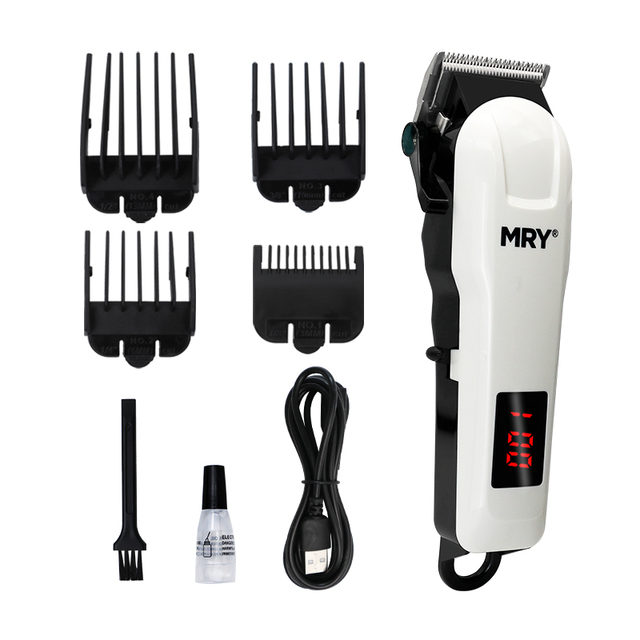 MRY Top Sales Cordless Barber Hair Clippers Chargeable Hair Clipper Rechargeable Hair Shaver Clipper for Man