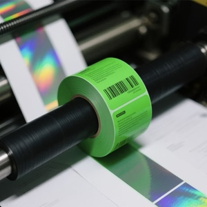 Tùy Chỉnh Tự Dính Glossy Kraft Nhãn Giấy Gói Nhãn Không Thấm Nước Oilproof Cuộn Dán Cho Logo Thương Hiệu Sản Phẩm inf - Product Image 2