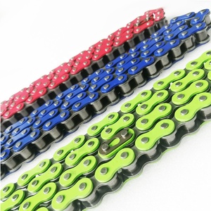 Nieuwe 420/428/520 Stalen Pit Crossmotor Motorfiets Kleurrijke Rood Blauw Groen Geel Ketting 108 Schakels In Voorraad Monster Beschikbaar - Product Image 1