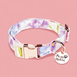 Collier pour chien personnalisé de luxe taille M, élégant, moderne, confortable, doux, durable, imprimé, design de collier pour animaux de compagnie, vente en gros - Product Image 1