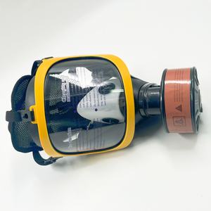 Masker Gas Hazmat perlindungan keselamatan kimia untuk masker wajah penuh asap beracun - Product Image 5
