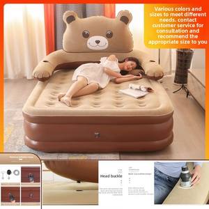 현대 싱글 또는 더블 캠핑 에어 매트리스 두꺼운 야외 지상 매트 접이식 디자인과 휴대용 풍선 침대 - Product Image 3