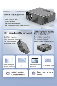 LT2 Smart <span class=keywords><strong>WIFI</strong></span> LED LCD portátil 3D 4K Android Video Digital Full HD 1080P proyector para <span class=keywords><strong>Bluetooth</strong></span> Home Theater Mini para exteriores - Product Image 5