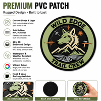 Patch en PVC silicone personnalisé de qualité supérieure avec logo en relief, à fixation auto-agrippante, durable, pour vêtements, sweats à capuche épais, manteaux et casquettes