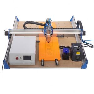 Routeur CNC 3 axes DIY 8080 pour le bois, graveur-fraiseuse 800W à ATC simple, grande surface de travail 80x80cm, pour la découpe d'objets d'art et d'artisanat, avec pompe à engrenages pour la vente au détail - Product Image 1