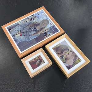 Cadre photo en bois blanc 13,3 pouces, écran couleur électronique E-Ink, grand format sans fil, extra large, cadre photo EPD, écran E-Paper - Product Image 3