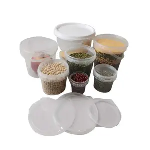 700ML Food Grade PP Clear round Plastic Container for Storage of Drums Pails & Barrels