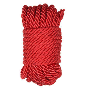 Corde en Satin torsadé à trois brins de dix mètres de long 6 mm d'épaisseur Double face pour soulever des vêtements suspendus boîte-cadeau de produits décoratifs - Product Image 3