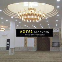 Royaleyes – lustre islamique en laiton Antique, classique, grand plaqué or, fer arabe, éclairage Masjid, éclairage de mosquée, OEM/ODM