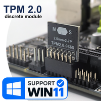 Placa Base PANDL X99-XD3 con WiFi y TPM2.0, Admite 4x DDR3 ECC RAM, 2x M.2 SSD, UEFI Secure Boot, Win11, Placa Base X99