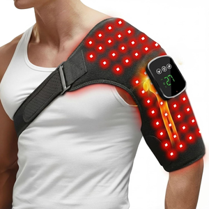 <span class=keywords><strong>Ceinture</strong></span> de massage d'épaule sans fil réglable à 76 LED pour thérapie par lumière rouge 660nm & 850nm, dispositif portable pour thérapie par lumière rouge - Product Image 1