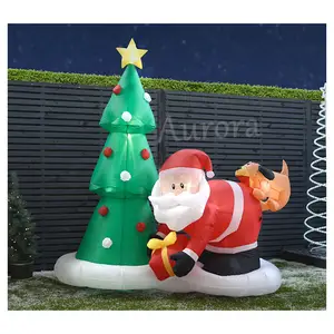 ブローアップクリスマス40フィートサンタクロースインフレータブルヤードアートデコレーションホリデーホームデコレーション広告インフレータブルサンタクロース