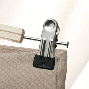 拉维尼亚浴室节省空间多功能木质裤架衣架 - Product Image 4
