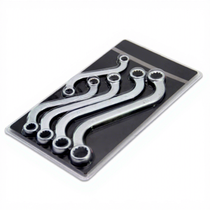 S-Style Double Ring <b>Spanner</b> Full Metric Size Carbon Steel DIY Grade Wrench Customizable OEM Supported - Product Image 1