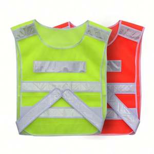 Chaleco Reflectante de Diseño para Guardias, para Conducir, con Múltiples Bolsillos, Botones de Seguridad y Estampado Reforzado - Product Image 4