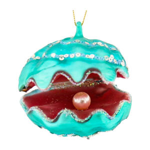 Perle Muschel Glas Schmucks cha tulle und handgemachte Muschel Schmuck Dekorationen Weihnachts baum Ornamente Urlaub Dekor - Product Image 2