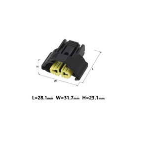 Conector Impermeable para Toyota Mazda H11 H9, 2 Pines, Negro, Plástico, Enchufe para Auto 6189-0935 - Product Image 3