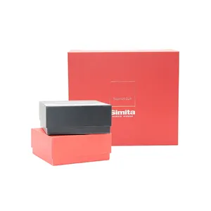 Mini petits ensembles de parfums de luxe en lettrage blanc rose rouge imprimé sur mesure emballage de cadeaux boîtes et bouteilles en papier magnétiques