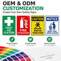 Panneau d'identification d'urgence en aluminium à bords lisses, résistant aux intempéries, pour station de premiers secours, croix verte multi-scénarios