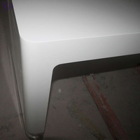 Bureau personnalisé en forme de U Conception simple moderne Surface solide Bureau de bureau à domicile Bureau de haute qualité