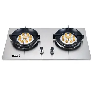 Ridax Potente Llama Hob Estufa <span class=keywords><strong>de</strong></span> <span class=keywords><strong>Gas</strong></span> Incorporada <span class=keywords><strong>de</strong></span> Acero Inoxidable Estufas Cocina <span class=keywords><strong>de</strong></span> <span class=keywords><strong>Gas</strong></span> <span class=keywords><strong>de</strong></span> <span class=keywords><strong>Dos</strong></span> Platos Cocina <span class=keywords><strong>de</strong></span> <span class=keywords><strong>Gas</strong></span> <span class=keywords><strong>de</strong></span> 2 Quemadores - Product Image 1