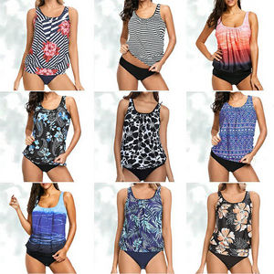 Maillot de bain deux pièces sexy numérique pour femme, bas de maillot de bain respirant à séchage rapide en polyester/nylon, idéal pour la plage - Product Image 3