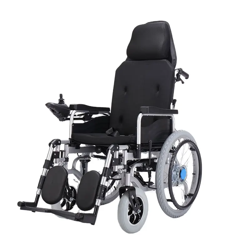 HG-W660Q cheap price foldable fully lying lead-acid battery half lying electric wheelchair