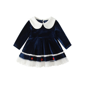 Abito da Principessa Lolita in Velluto a Maniche Lunghe per Bambine, Elegante <span class=keywords><strong>Vestito</strong></span> da Cerimonia per Autunno, Inverno e <span class=keywords><strong>Natale</strong></span> - Product Image 6