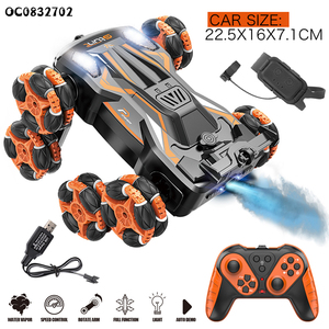 Xem cử chỉ diễn viên đóng thế điều khiển từ xa RC drift xe Kit với ánh sáng âm nhạc Mist Spray - Product Image 4