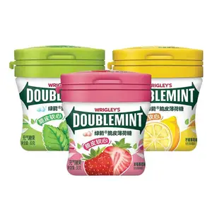 Exotic Candy Doublemint Chewing Gum Juice Flavors Of Xylitol Gum Sugar Free Chewing Gum 80g