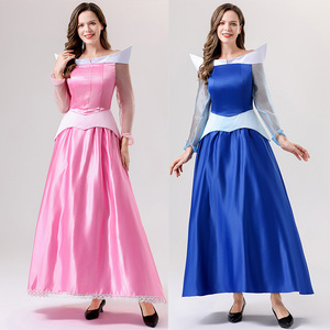 Disfraz de Princesa de la Bella Durmiente para Mujer Adulta, Vestido de Cosplay Rosa y Azul con Falda Larga, Traje para Fiesta de Disfraces, Primavera 2025 - Product Image 1