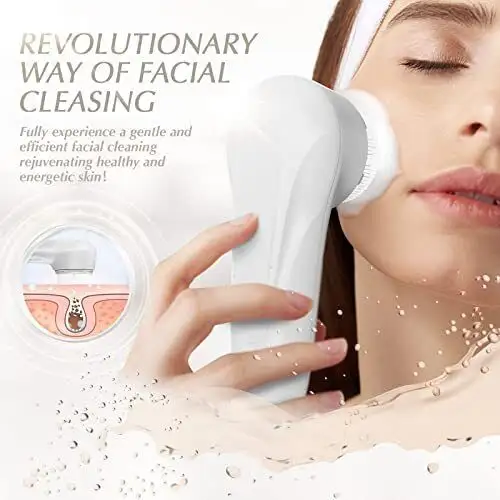 S.W Beauty Pore Cleansing Wasserdichte Sonic Vib rating Wireless wiederauf ladbare elektrische Gesichts reinigungs bürste