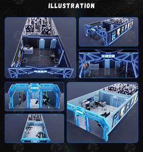 <span class=keywords><strong>Escape</strong></span> Free Roam 9D Multiplayer VR Shooting Arena, ensemble VR métallique immersif pour parc d'aventure, <span class=keywords><strong>maison</strong></span> et centre commercial - Product Image 3
